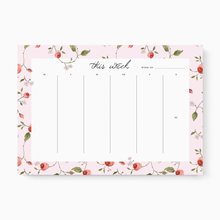 Load image into Gallery viewer, Heirloom Rose - Weekly Planner Notepad