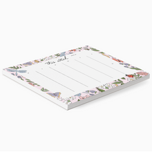 Load image into Gallery viewer, Insect Garden Weekly Planner Notepad