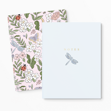 Load image into Gallery viewer, Insect Garden &amp; Dragonfly Pocket Notebook Set