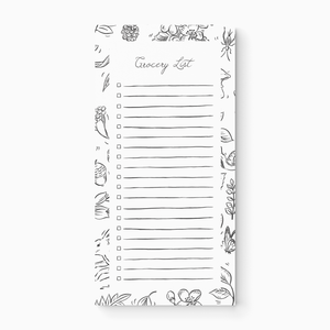 Woodland Grocery List Notepad