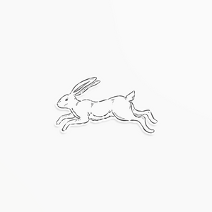 Hare Clear Vinyl Sticker