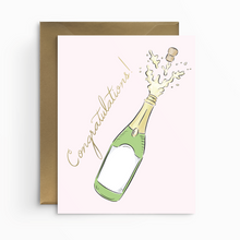 Load image into Gallery viewer, Champagne Congratulations Card