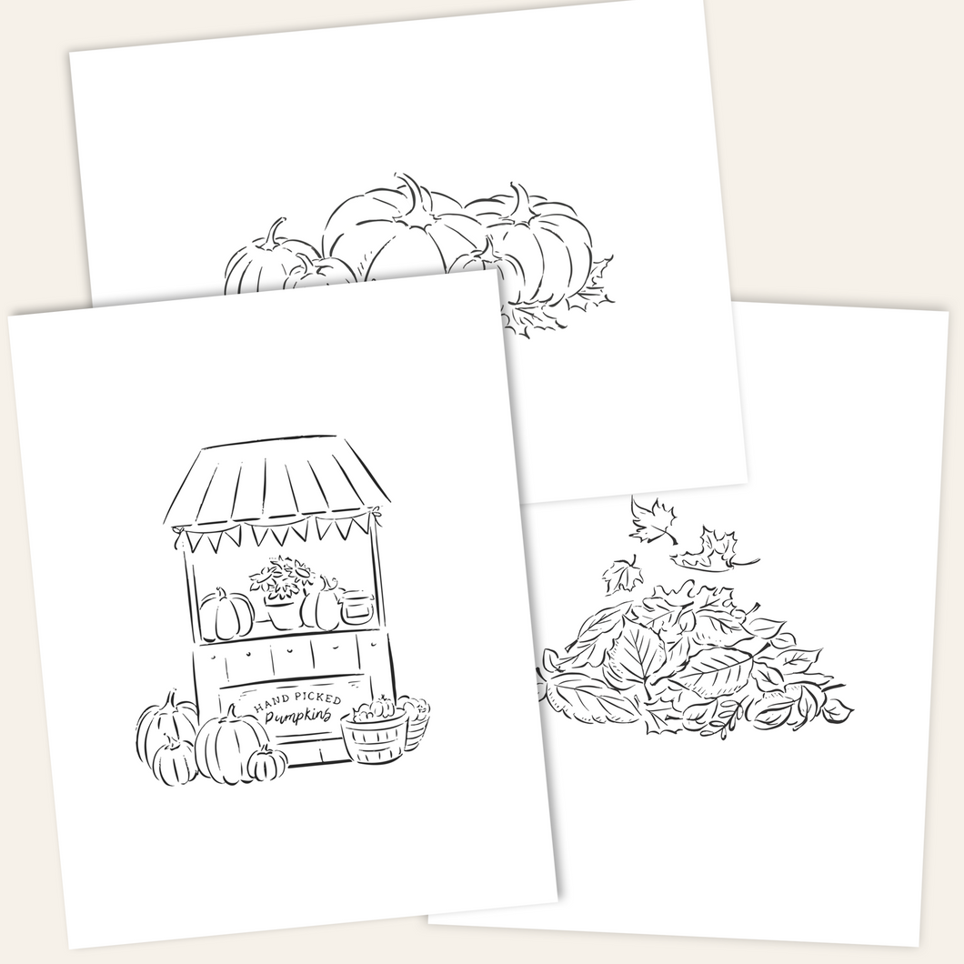 Fall Coloring Pages - Free Printable