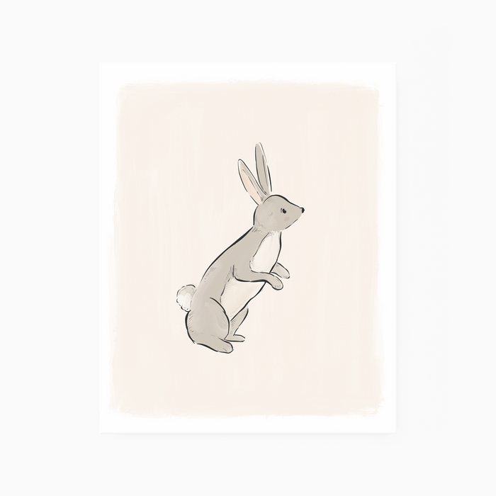 Curious Hare - Art Print