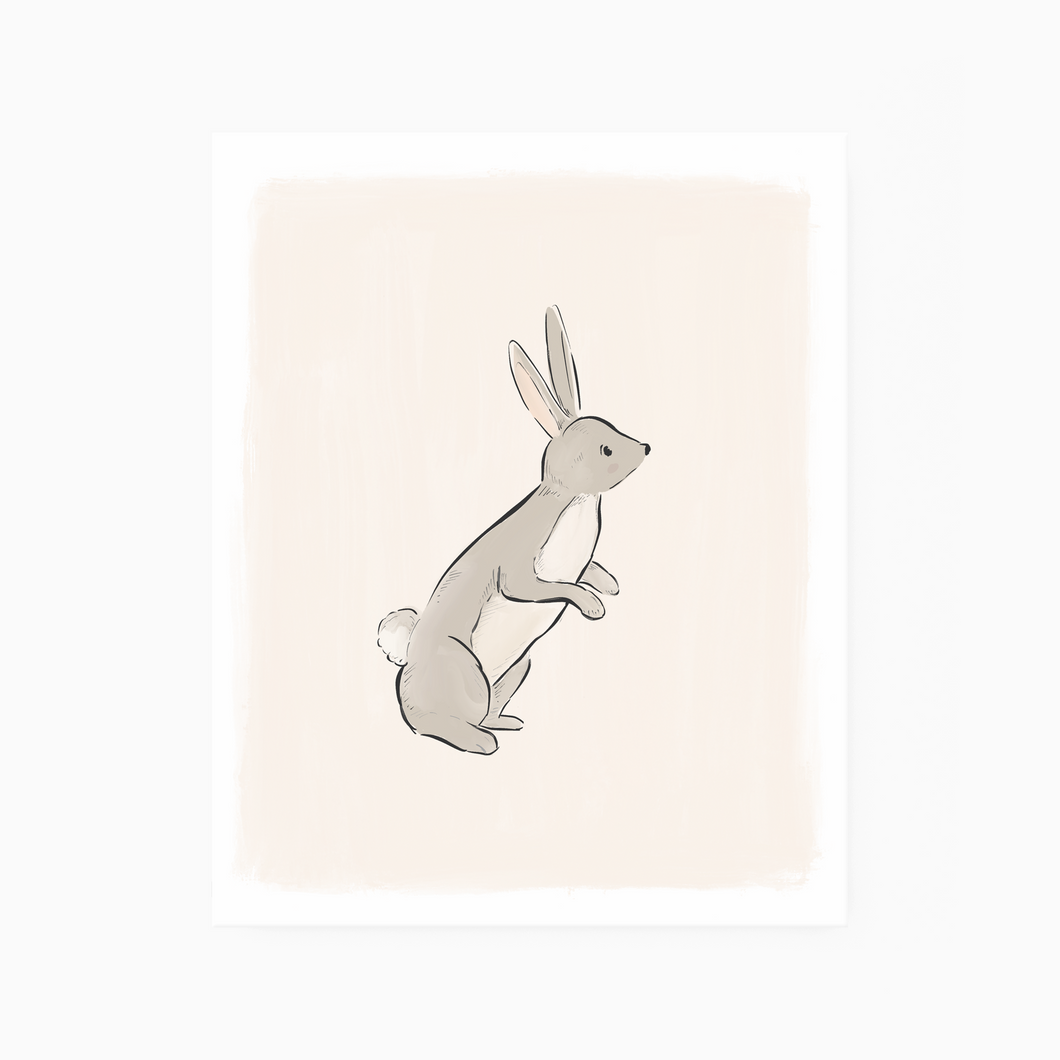 Curious Hare - Art Print