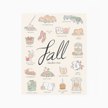 Load image into Gallery viewer, Fall Bucket List - Art Print