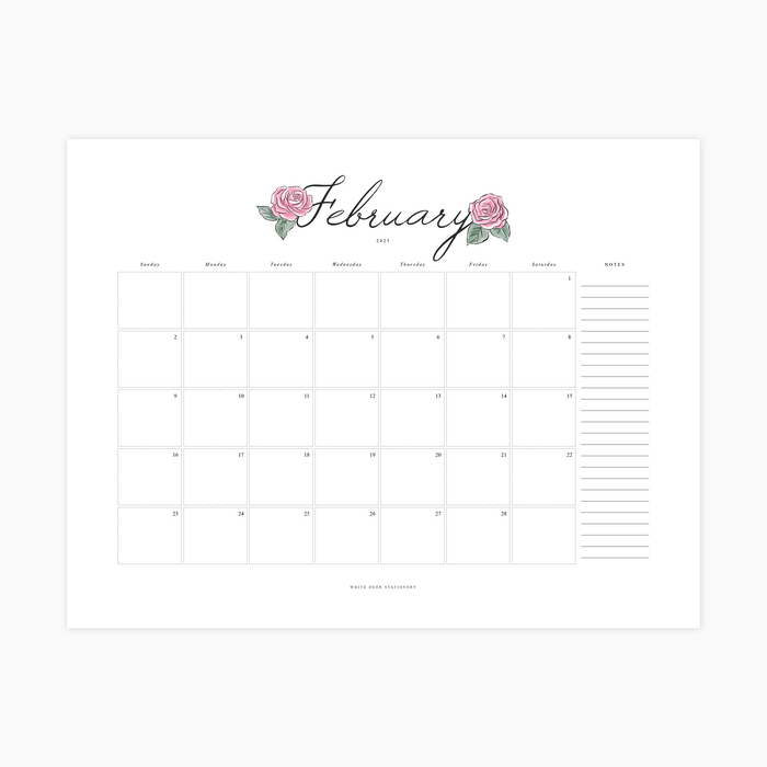 February 2025 Monthly Organizer Calendar - Free Printable