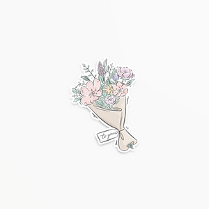 Flower Bouquet - Vinyl Sticker