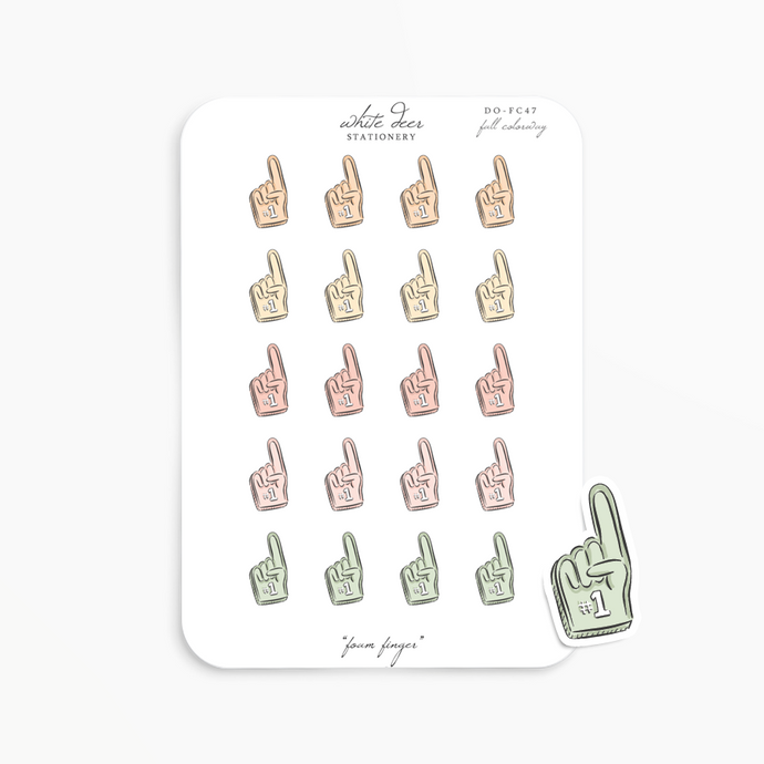 Foam Finger Doodles - Fall Colorway