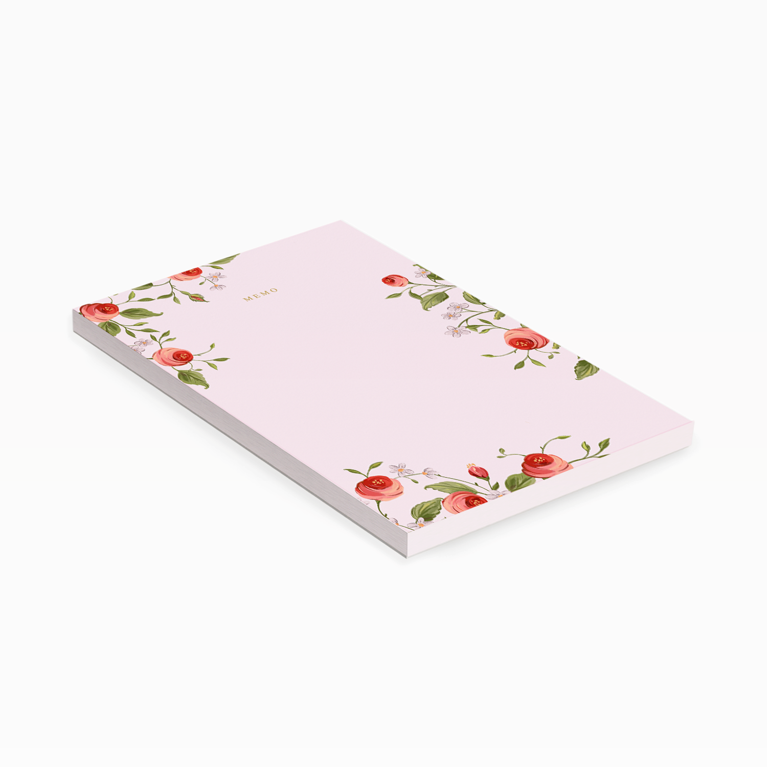 Heirloom Rose - Memo Notepad – White Deer Stationery