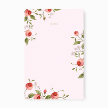 Load image into Gallery viewer, Heirloom Rose - Memo Notepad