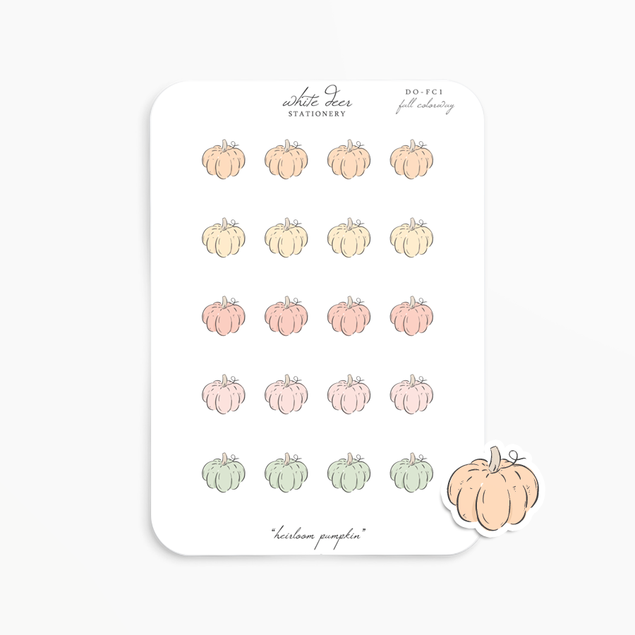 Heirloom Pumpkin Doodles - Fall Colorway