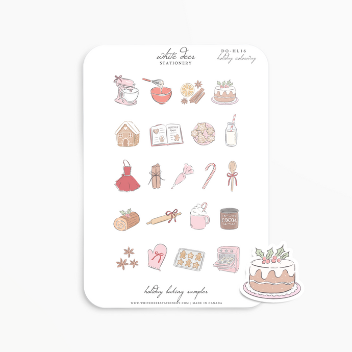 Holiday Baking Sampler Doodles - Holiday Colorway