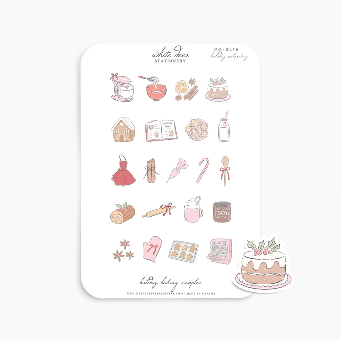 Holiday Baking Sampler Doodles - Holiday Colorway
