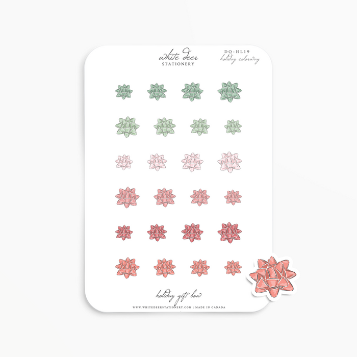 Holiday Gift Bow Doodles - Holiday Colorway