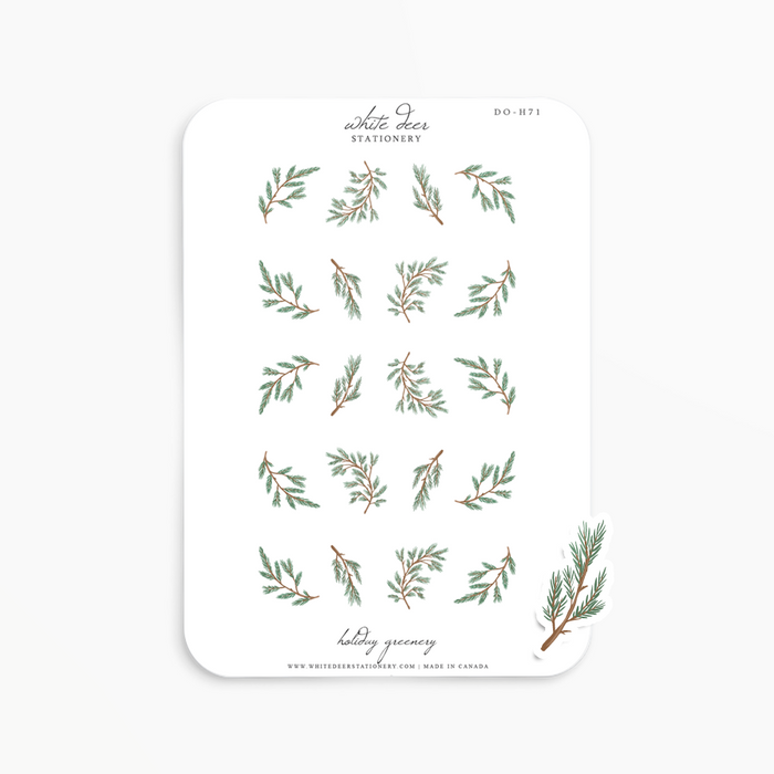 Holiday Greenery Doodles