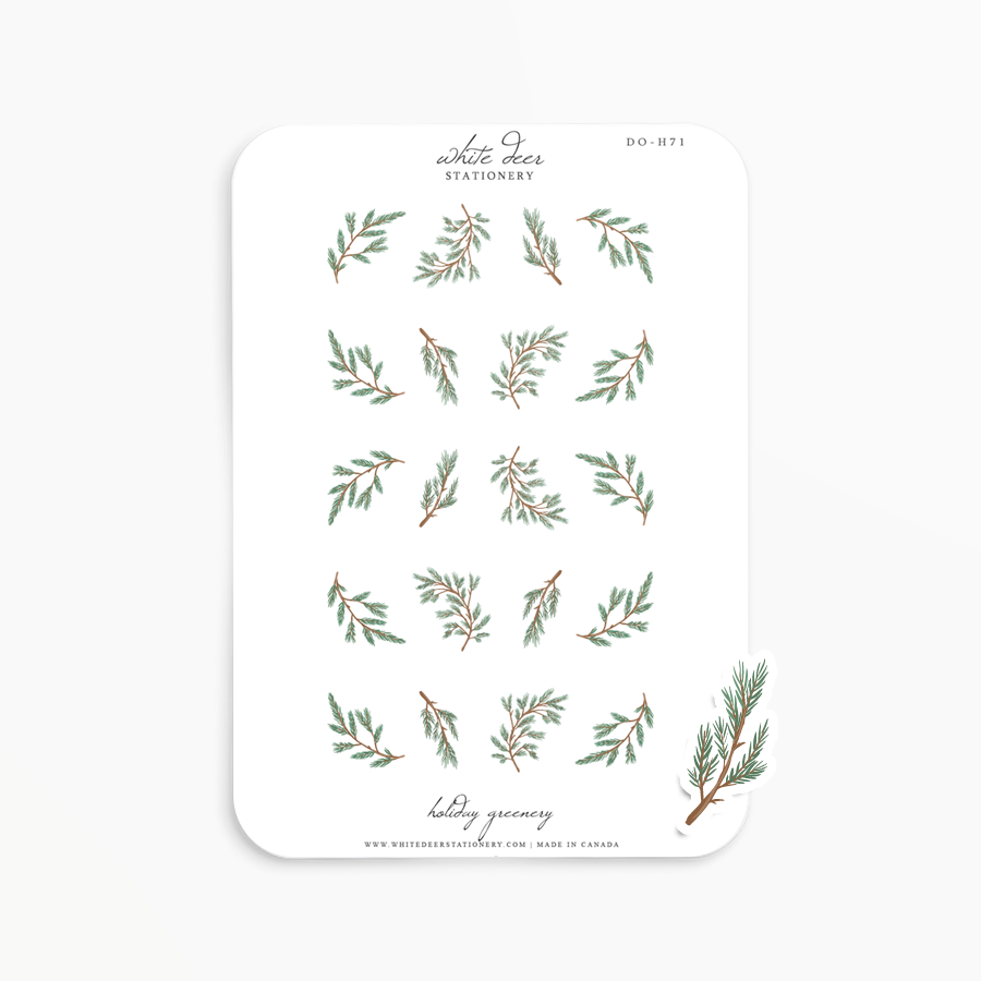 Holiday Greenery Doodles