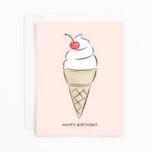 Load image into Gallery viewer, Ice Cream Cone - Birthday Card