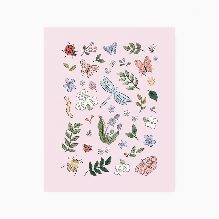 Insect Garden - Art Print