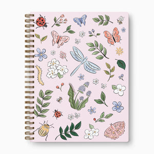 Insect Garden Spiral Notebook