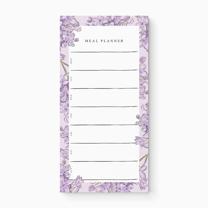 Lilac - Meal Planner Notepad