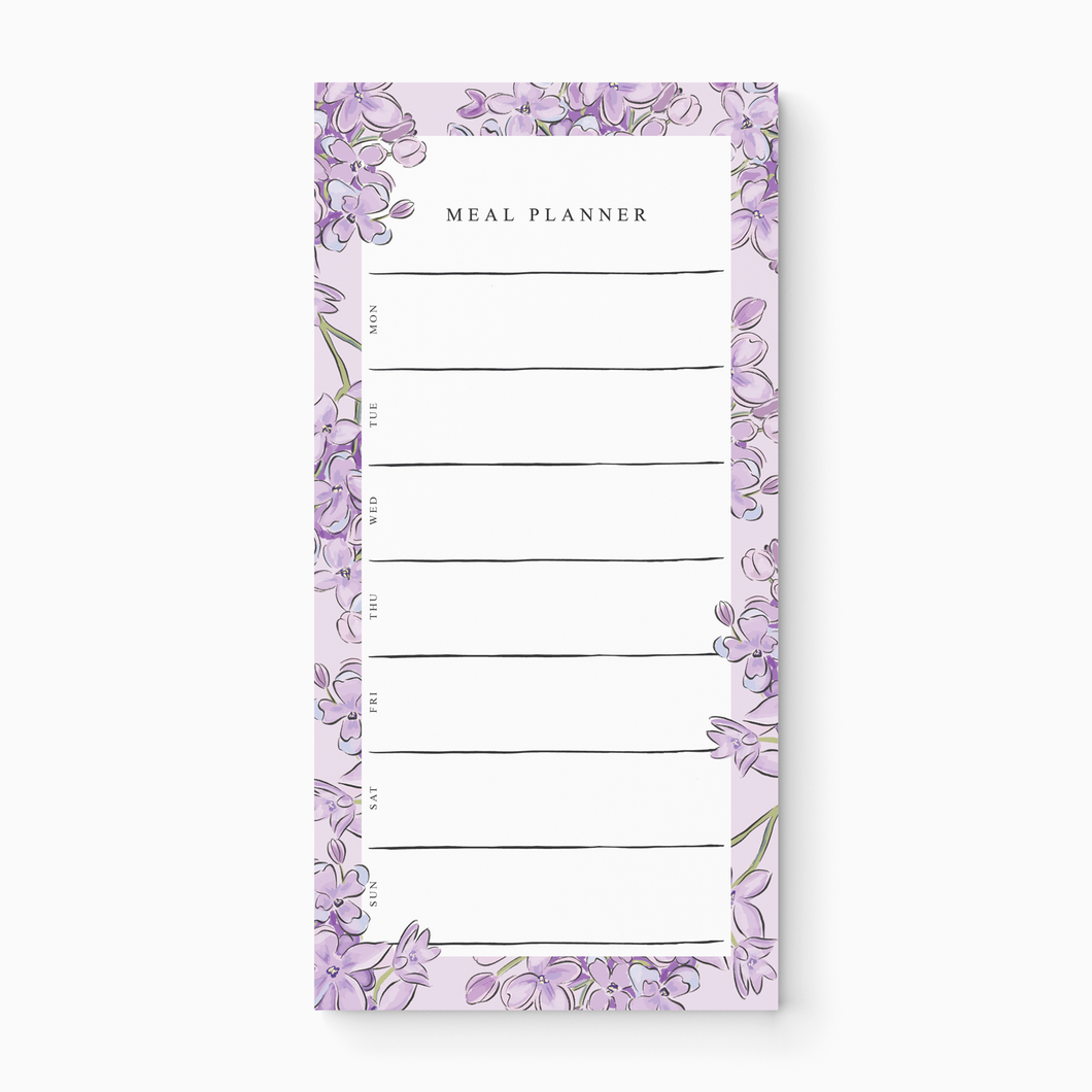 Lilac - Meal Planner Notepad