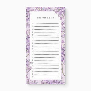 Lilac - Shopping List Notepad