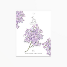 Load image into Gallery viewer, Lilac - Clear Vinyl Sticker