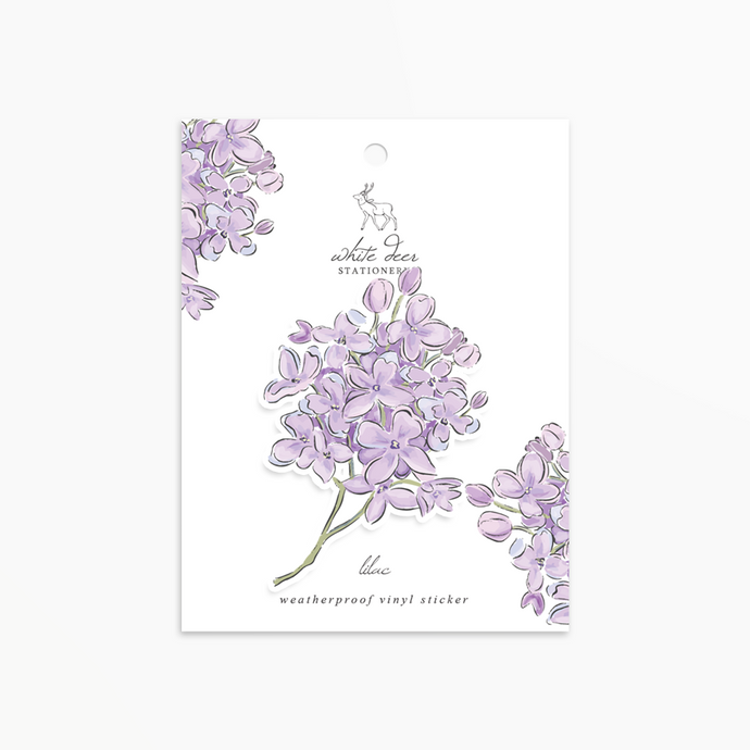 Lilac - Clear Vinyl Sticker