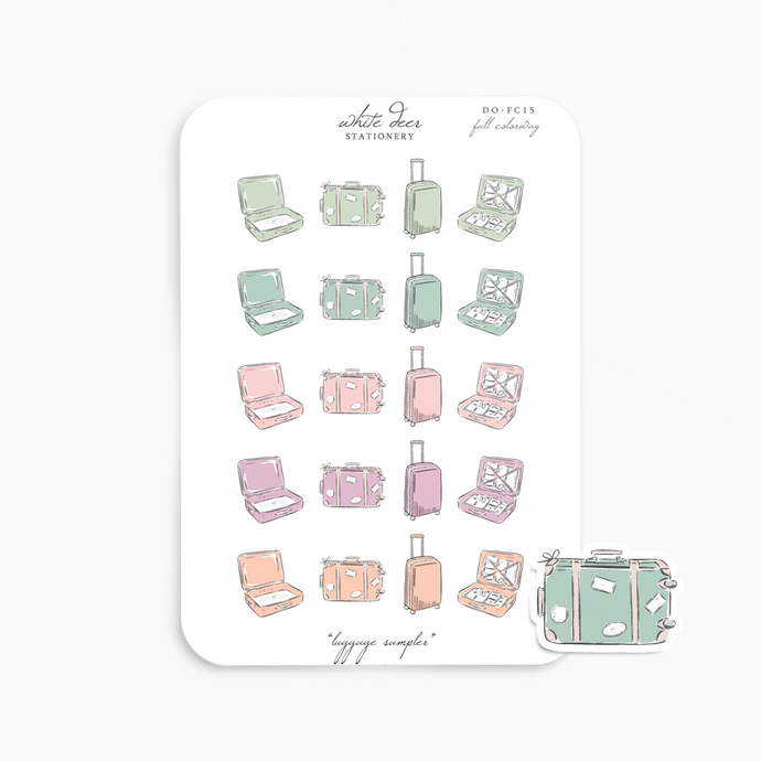 Luggage Sampler Doodles - Fall Colorway