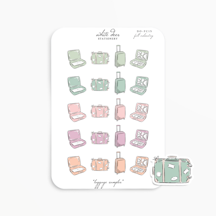 Luggage Sampler Doodles - Fall Colorway
