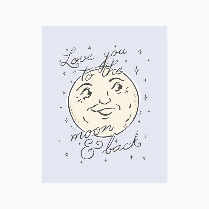 Moon & Back - Art Print