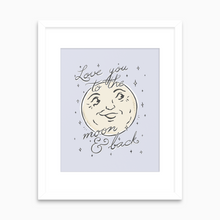 Load image into Gallery viewer, Moon &amp; Back Art Print