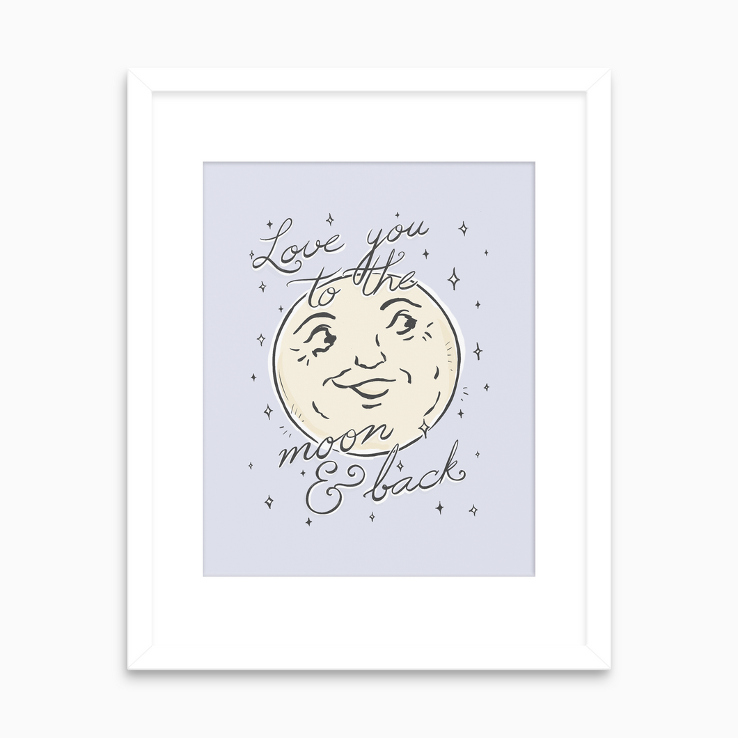 Moon & Back - Art Print