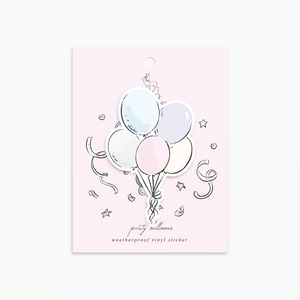 Party Balloons - Vinyl Sticker