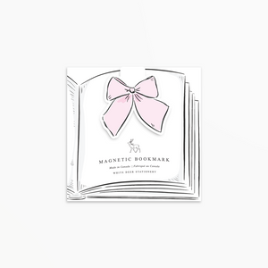 Pink Bow - Magnetic Bookmark