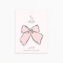 Load image into Gallery viewer, Pink Bow - Vinyl Sticker