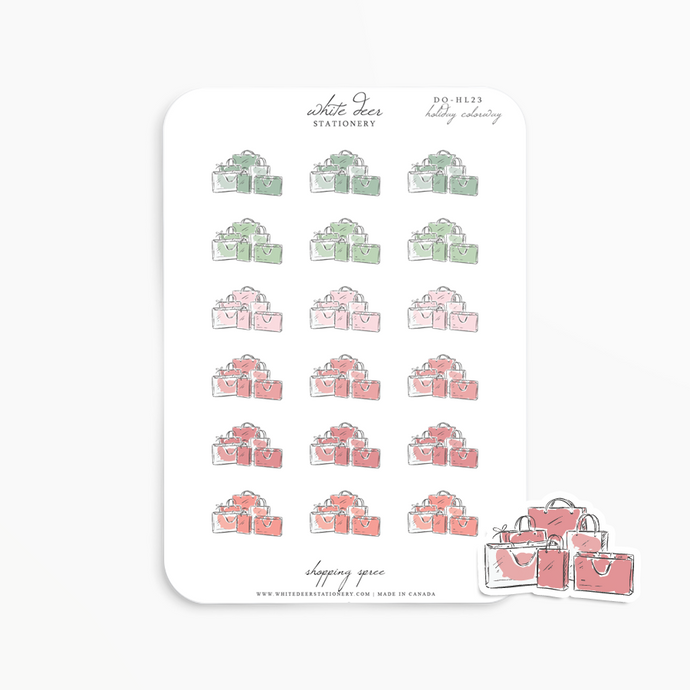 Shopping Spree Doodles - Holiday Colorway