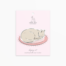 Load image into Gallery viewer, Sleeping Cat - Vinyl Sticker