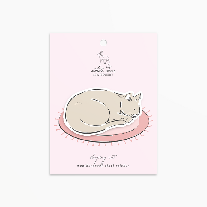 Sleeping Cat - Vinyl Sticker