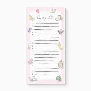 Sticker Grocery List Notepad