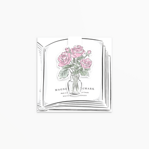 Vase of Roses - Magnetic Bookmark