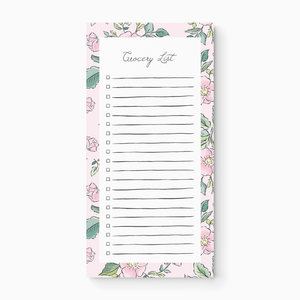 Wild Rose - Grocery List Notepad