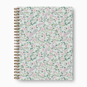 Wild Rose Thistle Mint - Spiral Notebook