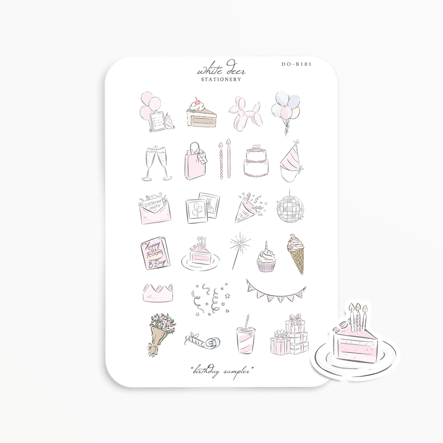 Birthday Sampler Doodles