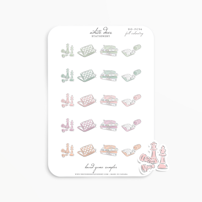 Board Game Sampler Doodles - Fall Colorway
