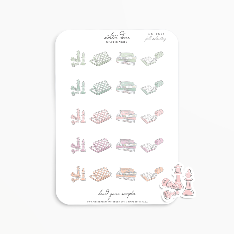 Board Game Sampler Doodles - Fall Colorway