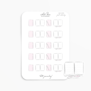 Bullet Journaling - Pink Colorway Doodles