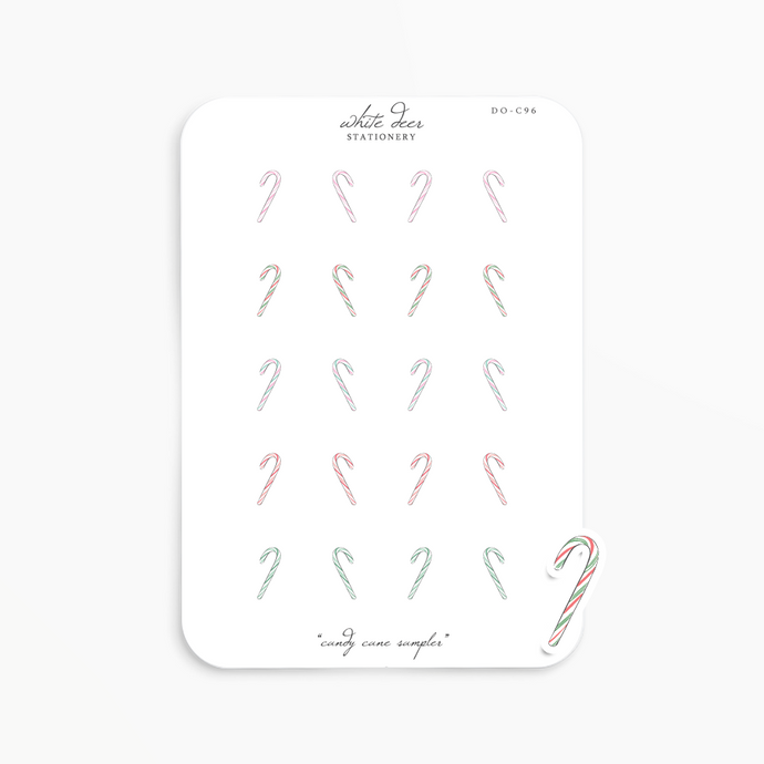 Candy Cane Sampler Doodles