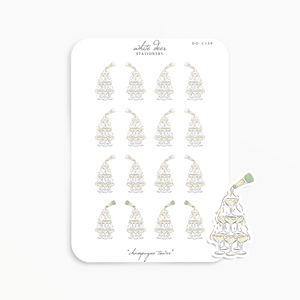 Champagne Tower Doodles